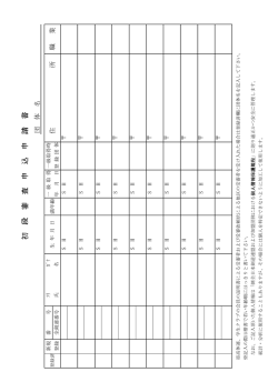 初初初初 段段段段 審審審審 査査査査 申申申申 込込込込 申申申申