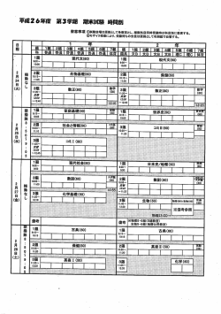 試験発表