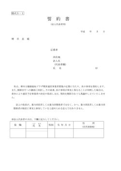 誓約書（法人代表者用）（PDF：70KB）