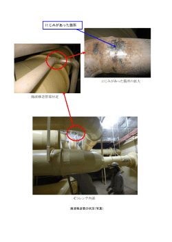 写真 廃液移送管の状況【PDF：80KB】