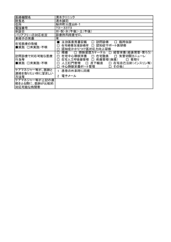医療機関名 院長名 住所 電話番号 休診日 バリアフリーの対応状況