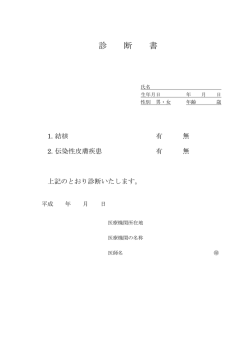 診断書(任意様式) (PDF形式 : 20KB)