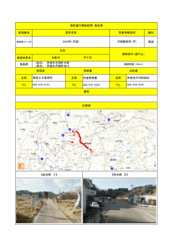 管理番号 種別 国道 都道府県名 市町村 （起点） 伊達市月舘町月舘