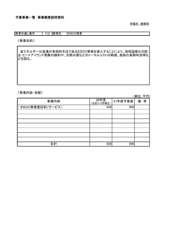 ESCO事業