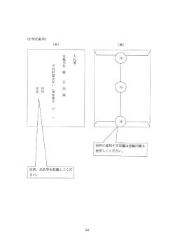 入札用封筒記載例