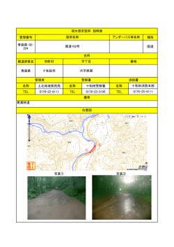 224 国道 都道府県名 市町村 青森県 十和田市 名称 上北地域県民局 名