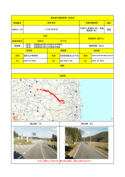 （起点） 双葉郡浪江町大字赤宇木字椚平