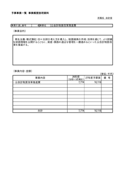 公会計制度改革推進費