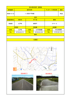 管理番号 種別 町道 都道府県名 市町村 青森県 七戸町 名称 七戸町