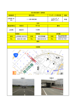 管理番号 種別 山形県-02- 253 県道 都道府県名 市町村 山形県 新庄市