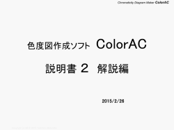 BOTTOM MID TOP - 色度図作成ソフト ColorAC のページ