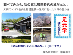 調べてみたら、私の家は戦国時代の城だった・・・太田のシンボル金山と