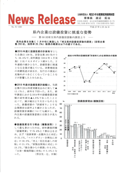 県内企業は設備投資に慎重な姿勢 - 公益財団法人埼玉りそな産業経済