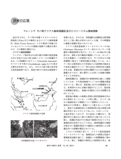 マレーシア サバ州クリアス森林保護区及びエコツーリズム