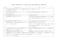 前橋市大渡体育館ほか全12施設で使用する電気の調達に関する質問