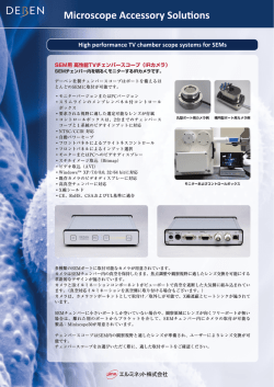 High performance TV chamber scope systems for SEMs