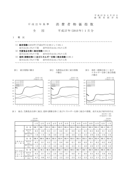 平成22年基準 消費者物価指数 全国 平成27年(2015年