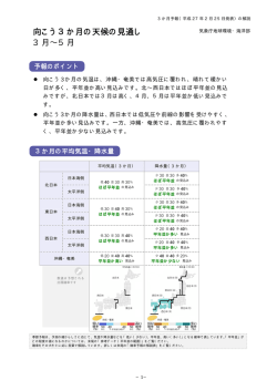 3か月予報の解説資料