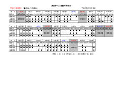 （印は、予約済み） 平成27年3月分 東京オフィス施設予約状況