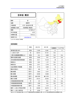 吉林省概況（PDF/36KB）