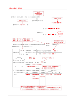 （個人の場合）記入例