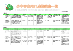 小中学生向け 連携講座一覧のページへ