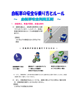自転車安全利用五則印刷用資料（PDF：1599KB）