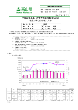 平成22年基準 消費者物価指数