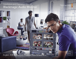 Blackmagic Audio Monitor