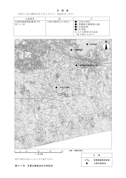 正 誤 表 下記のとおり誤記がありましたので、追記訂正します