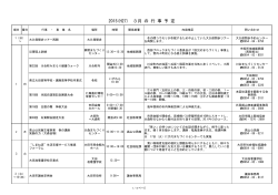 3月行事予定