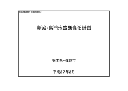 赤城・馬門地区活性化計画[PDF180KB]