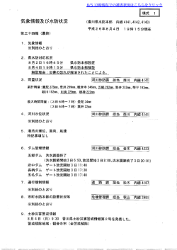 8/5 13時現在での被害状況はこちらをクリック