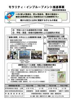 モラリティ・インプルーブメント推進事業の概要（PDF：558KB）