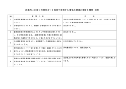 前橋市上川淵公民館他全15施設で使用する電気の調達に関する質問
