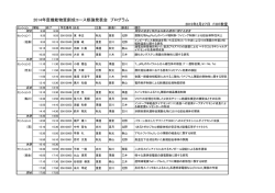 2014年度機能物質創成コース修論発表会 プログラム