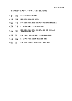 リスク管理検討会メンバー（PDF：191KB）