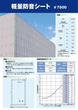軽量防音シートカタログ（PDF）