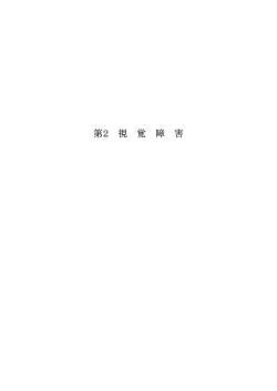2 視覚障害 [PDFファイル／135KB]