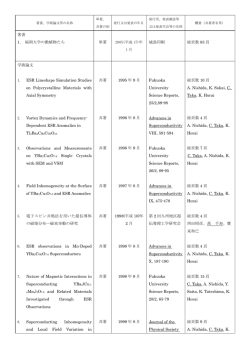 著書 1. 福岡大学の動植物たち 単著 城島印刷 総頁数 83 頁