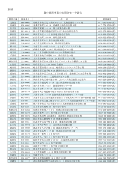 別紙 農の雇用事業のお問合せ・申請先