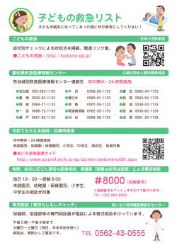 子どもの救急リスト