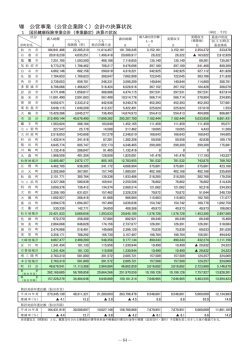 （公営企業除く）会計の決算状況