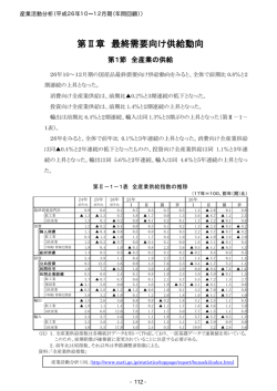 第Ⅱ章 最終需要向け供給動向