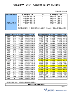 日照補償サービス 日照時間（結果）のご案内