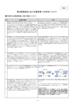 資料1 第3回委員会における意見等への対応について（PDF