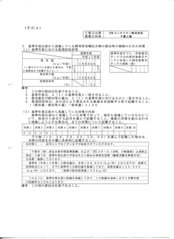 業場の名称 千葉工場 3 基準年度以前から実施している揮発性有機