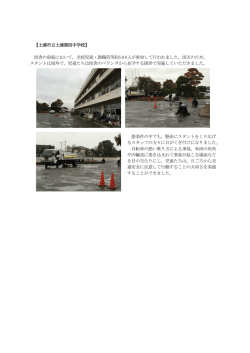 校舎の前庭において，全校児童・教職員等約5 6 0人が参加して行