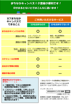 ICTまちなかキャンパスでできること