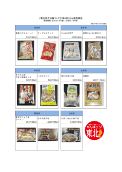 販売商品一覧